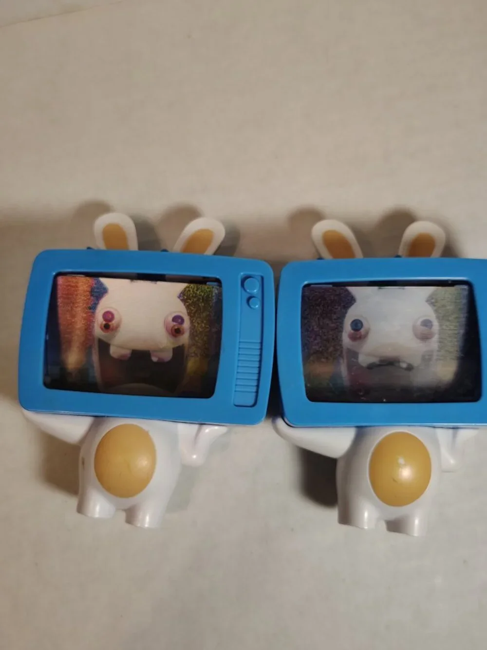 McDonald's Raving Rabbids 2015 TV Rabbid Happy Meal Toy Lot Of 2 Ubisoft